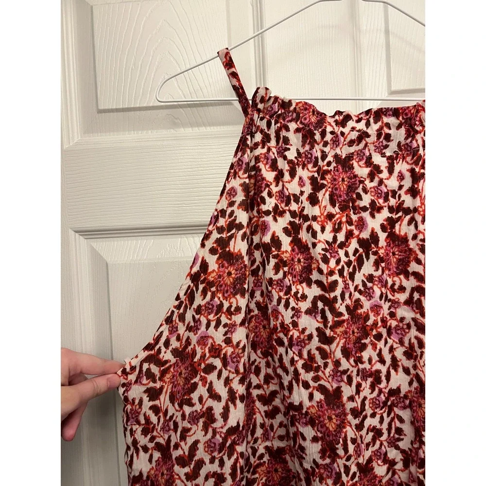 Free People Swing Mini Dress Women's Small Floral Fairy‎ Cottage Boho Festive